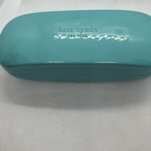 Kate Spade New York Hard Clamshell Glasses Case Teal Blue *read*